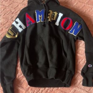 Champion Black Reverse Weave Hoodie